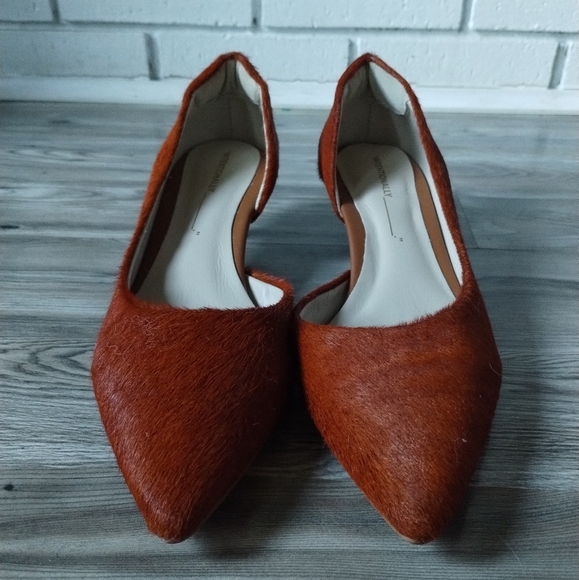 INTENTIONALLY BLANK Costa Cowhide Kitten Heel Chestnut Women's Size 38 US 7.5-8 - Picture 2 of 6